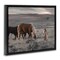 Stupell Industries Country Horses in Valley Framed Floater Canvas Wall Art Design by Lori Deiter